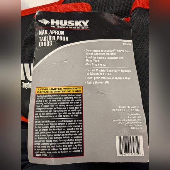 HUSKY tools, Utility tool belt nail apron new with tags - Picture 5 of 7